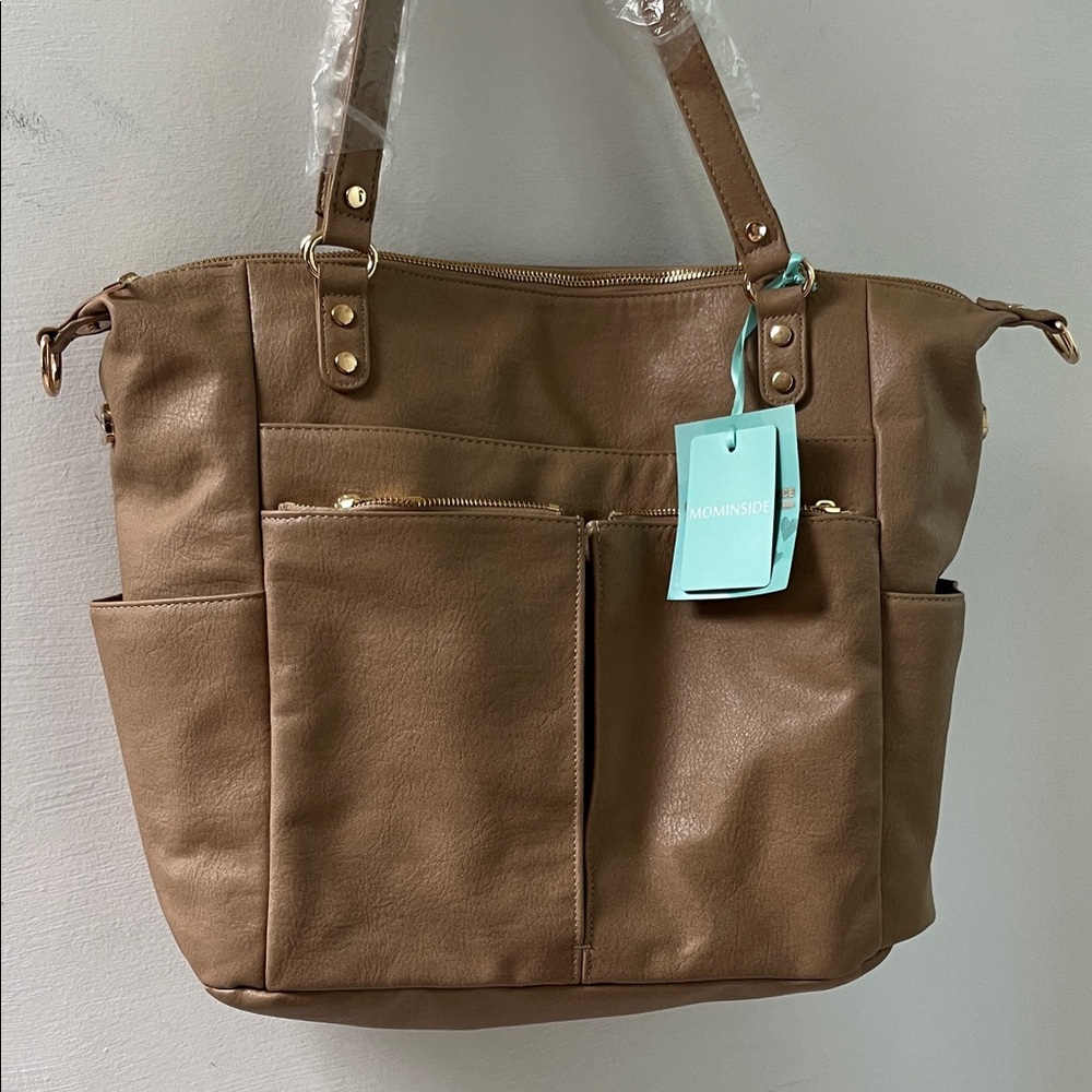 NWT Brown diaper bag.
